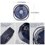 Mini Ventilateur de Chargement USB Carré