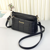 Sac de messager en cuir souple antivol de grande capacité à la mode