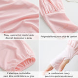 Manches minces en soie glacée lâche