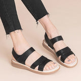 Sandales Velcro Confortables Pour Femmes