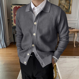 Cardigan en Tricot à Boutons Uni