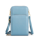 Sac de Téléphone Portable Multifonctionnel à Fermeture à Glissière à Trois Couches