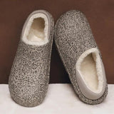 Chaussures d'Intérieur en Coton Peluche Chaud pour Hommes