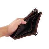 Portefeuille à fermeture éclair Rfid pour hommes