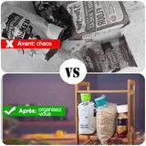 Clip de fixation 2 en 1 pour le stockage des aliments (lot de 4)