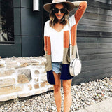 Pull Cardigan Contrasté