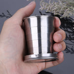 Tasse en acier inoxydable pliable portable