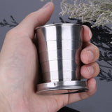 Tasse en acier inoxydable pliable portable