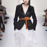 Ceinture De Mode Pour Dames En Cuir Avec Joint De Taille Large