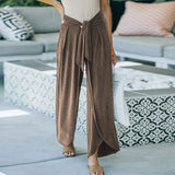 Pantalon large en tricot ample