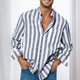 Chemise Décontractée Á Rayures