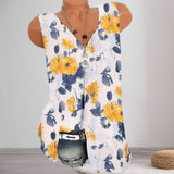 Débardeur à col en V et imprimé floral