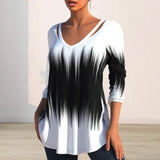 Haut à Manches Longues Avec Imprimé Ombre et Découpe