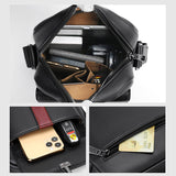 Sac à bandoulière pour hommes en cuir PU souple