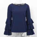 Chemise en mousseline à manches évasées
