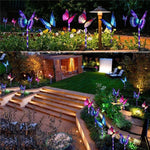 Lumières solaires d'extérieur de papillons pour jardin