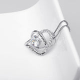 Colliers de lettres en forme de coeur pour maman