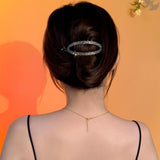 Boucle De Cheveux Minimaliste Incurvée Scintillante