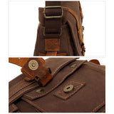 SAC MESSAGER FASHION VINTAGE EN TOILE POUR HOMME