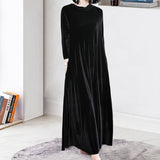 Robe en Velours Doré