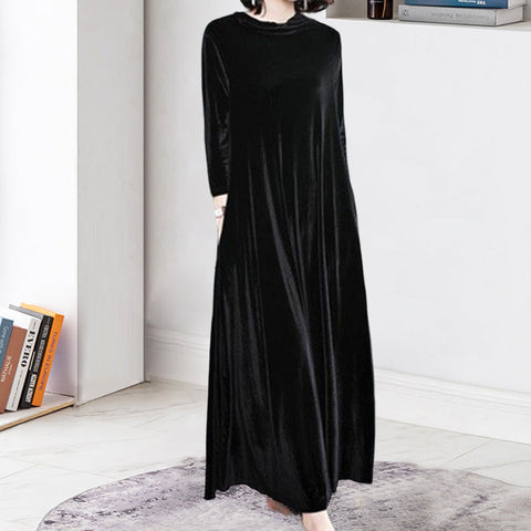 Robe en Velours Doré