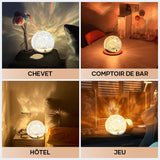 Lampe d'ambiance à projection dynamique de vagues d'eau