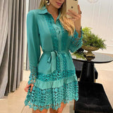 Robe Chemise Aux Genoux pour Femmes