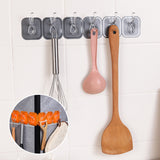 Multifonctionnel transparent 6 crochets