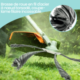 Tête de débroussailleuse en fil d'acier