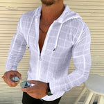 T-shirt zippé à carreaux