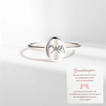 Bague réglable romantique avec motif main dans la main