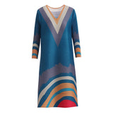 Robe ample élégante avec un décolleté en V