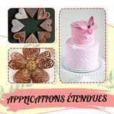 Pochoir de décoration de gâteau (10 PCS en 1 SET)