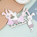 Décoration de porte lapin de Pâques