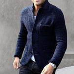 Veste à Col Montant Épaissie de Haute Qualité pour Hommes