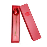 Boîte à bijoux en alliage d'aluminium avec rose