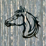 Décoration extérieure d'art en métal de ferme