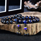 Bracelet Perles Glacées Gris Encens