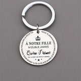 Porte-clés en acier inoxydable