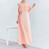 Robe Deux Pièces En Fausse Dentelle