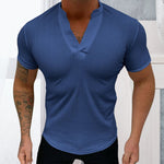 T-shirt élégant à col en V pour hommes