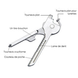 Couteau à clé multifonction 6 en 1
