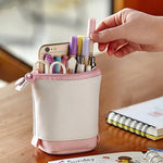 Trousse à crayons polyvalente en velours côtelé