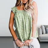 Gilet Floral Sans Manches T-shirt