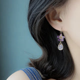 Boucles d’Oreilles en Cristal de Fleur de Mode