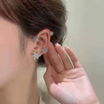 Boucles D'oreilles Diamant Et Zircon Sans Trous