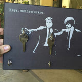 Porte-clés mural en bois