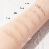 Crayon à Sourcils en Bois Imperméable (12 PCS)