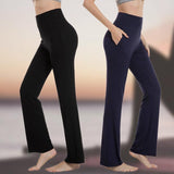 Pantalon De Yoga Taille Haute Et Jambes Évasées Pour Femmes