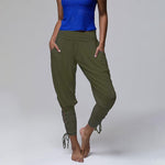 Pantalon Yoga Sarouel Femme Spandex Capri Pilates Sport